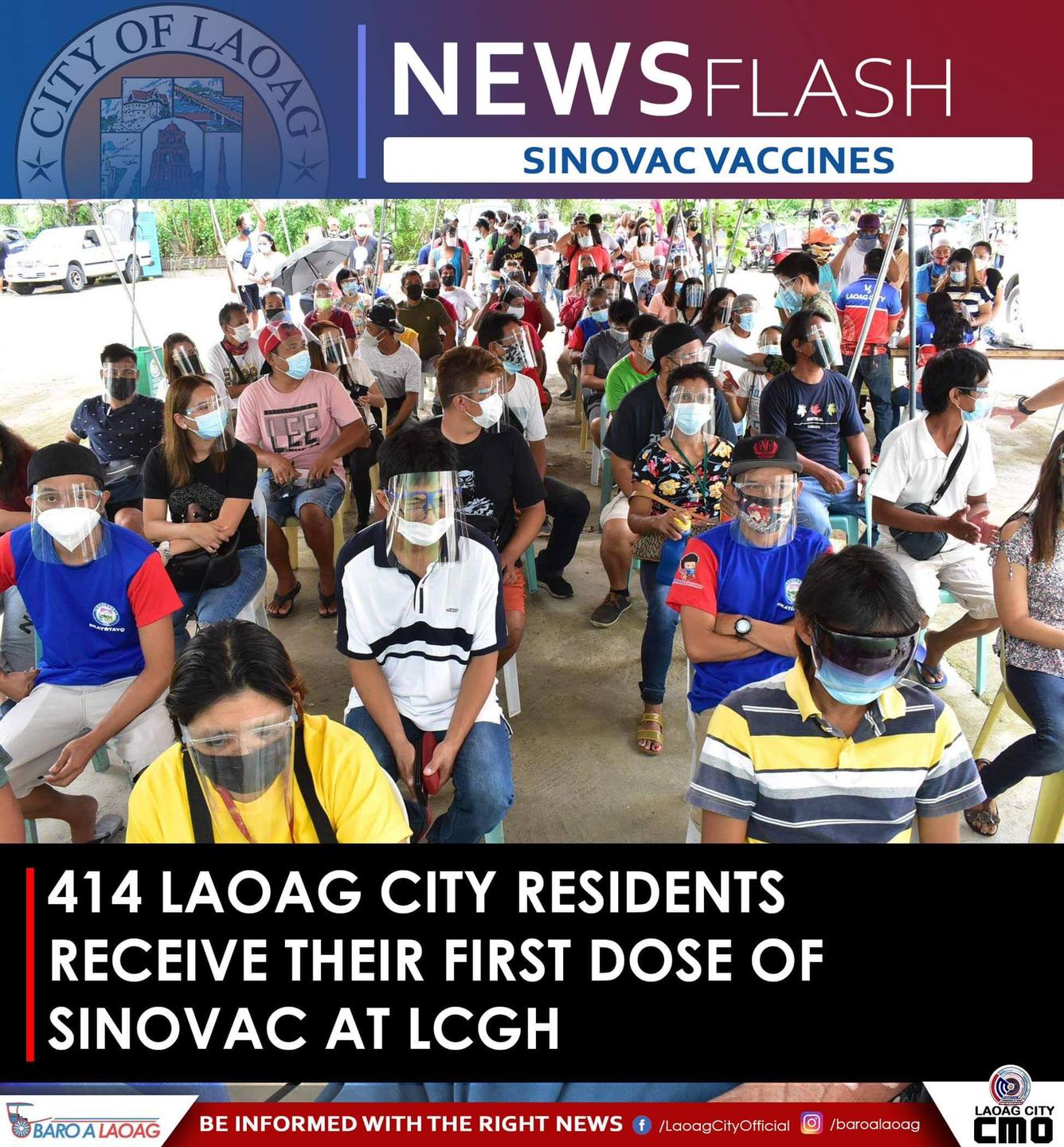 414 Laoag City Residents Receive Their First Dose Of Sinovac At Lcgh City Government Of Laoag 9806